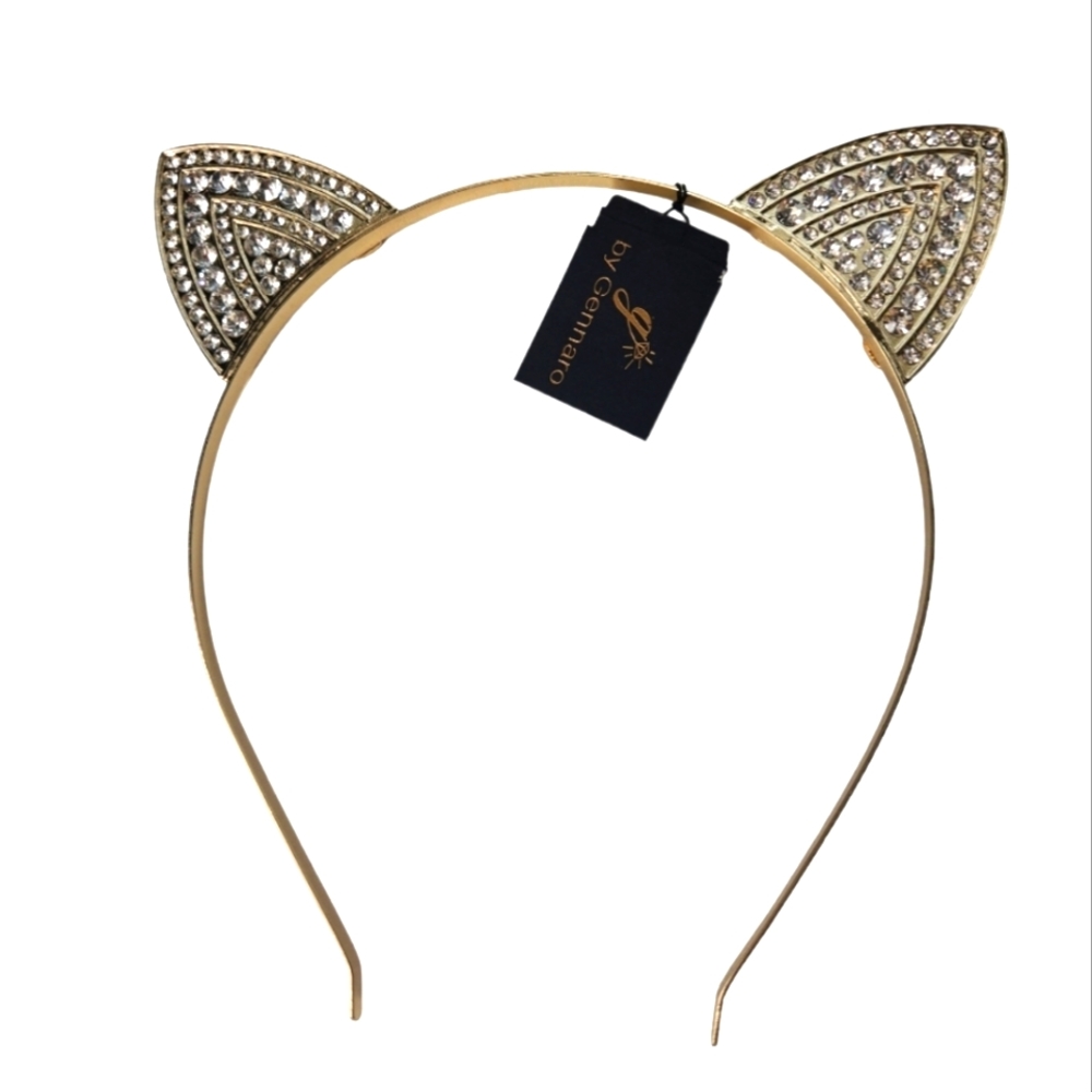 g by Gennaro Cat Ears Headband Bling Rhinestone Hair Accessories Fashion